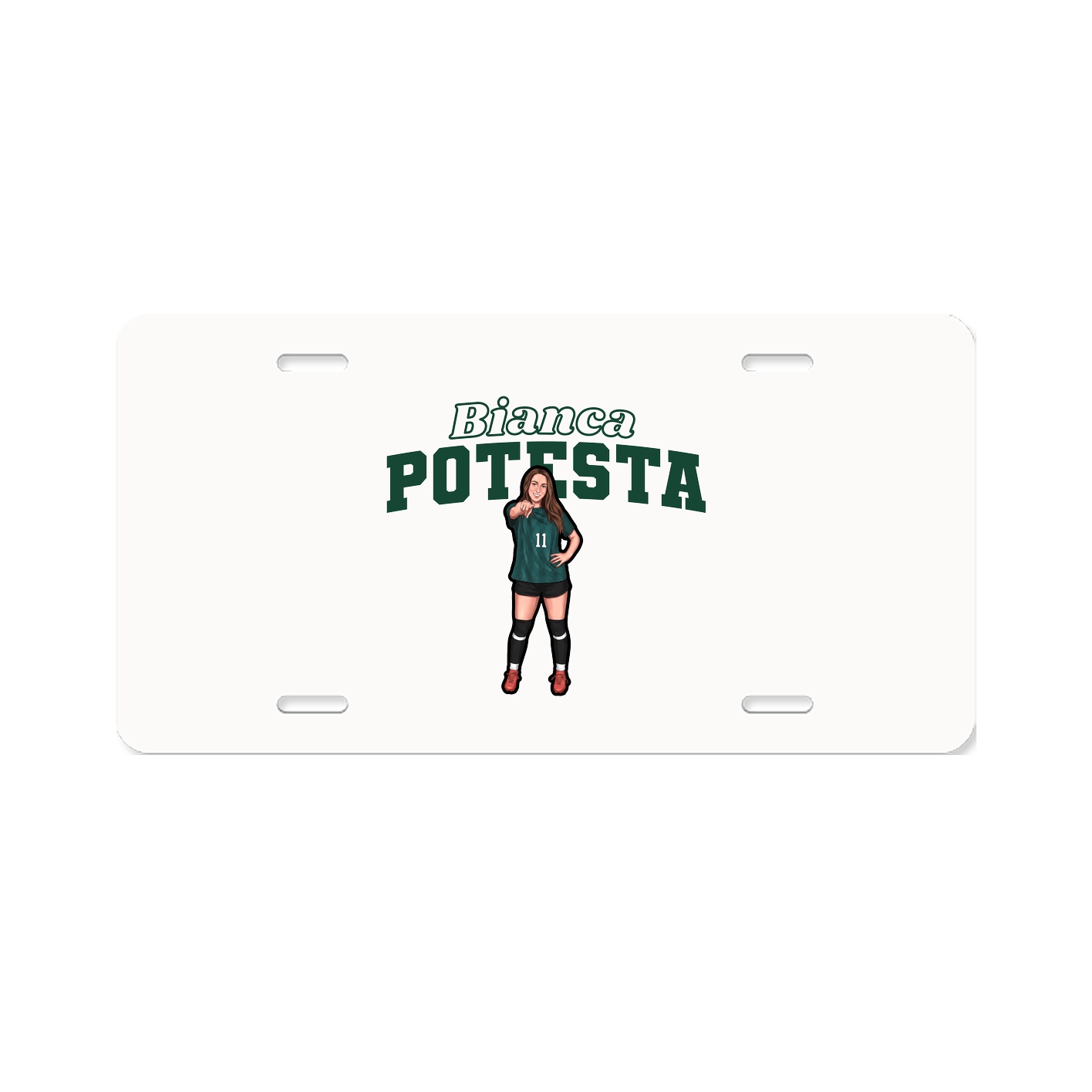 License Plate — Name Arch in Classic