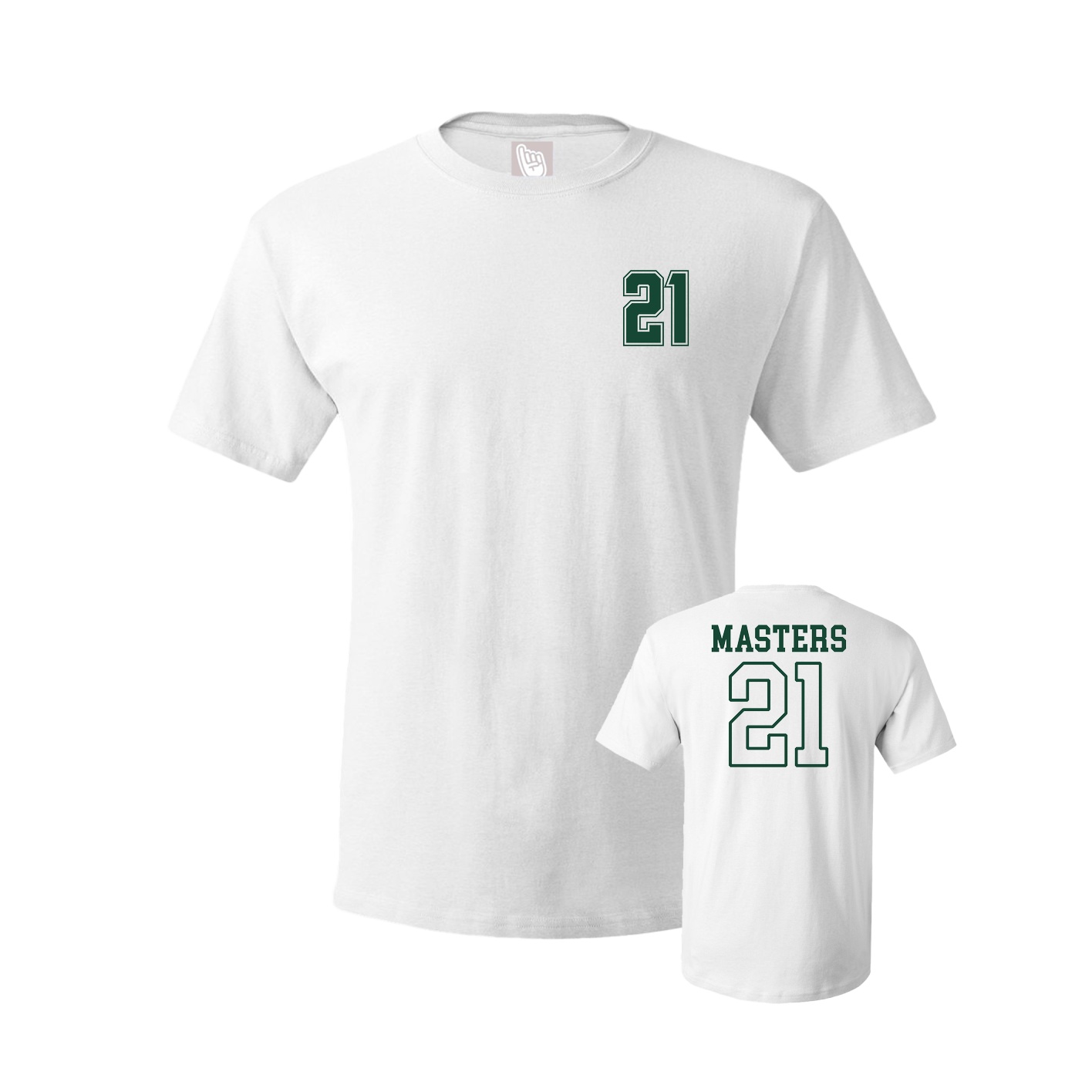 Youth Tee — Chest Back in White