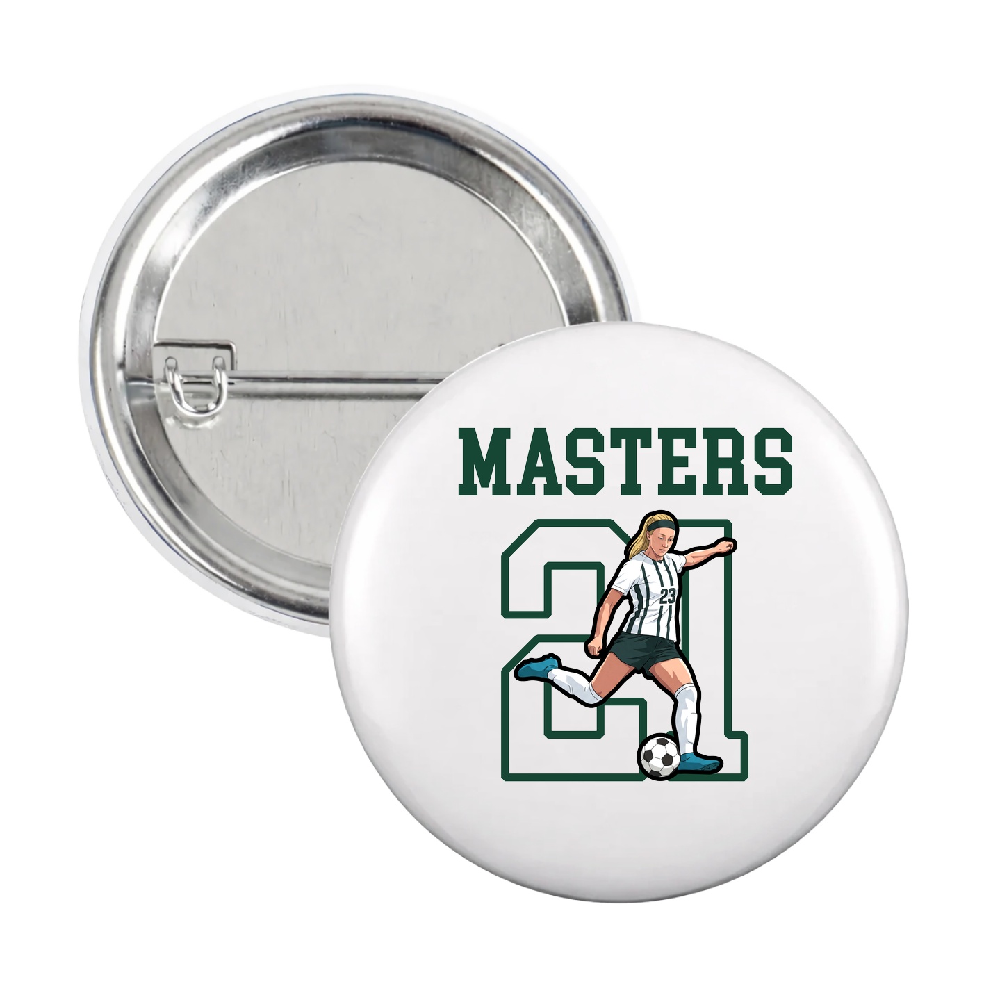 Game Day Button — Shirsey in White