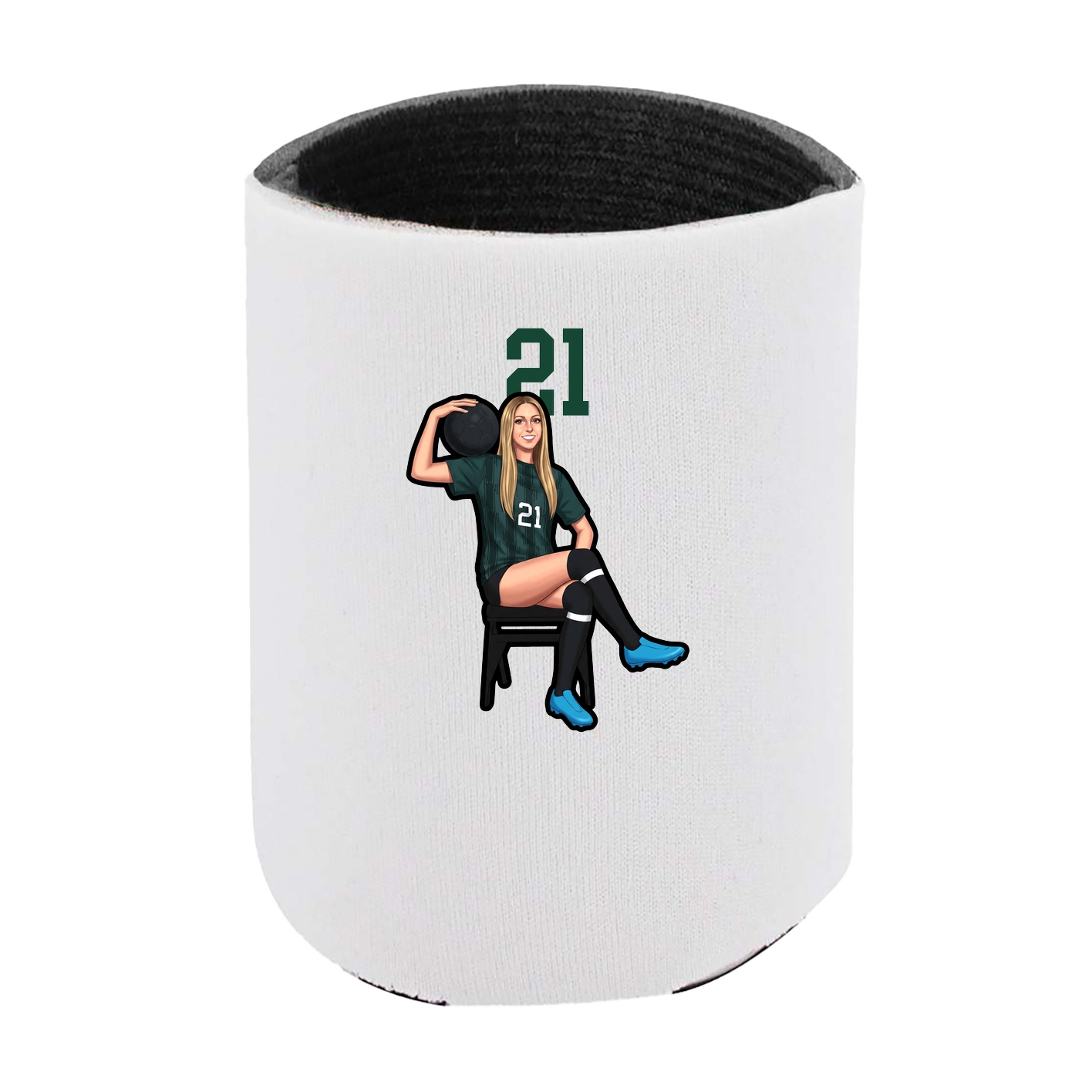 Can Holder — Number Top in White