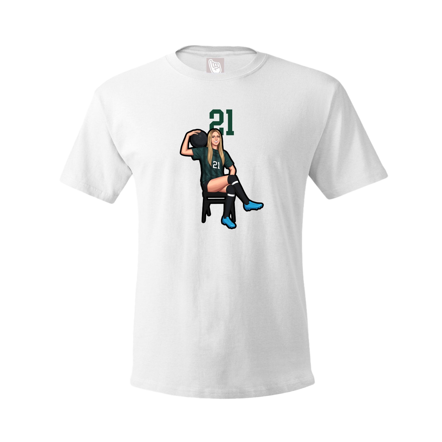 Tee — Number Top in White