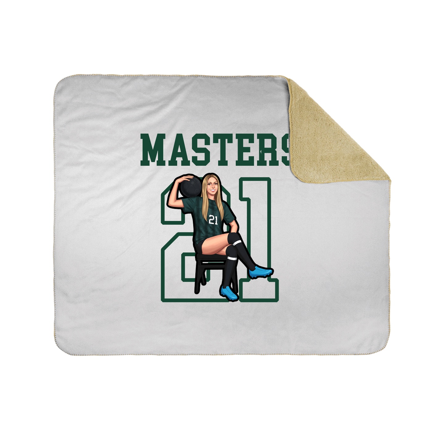 Throw Blanket — Shirsey in White