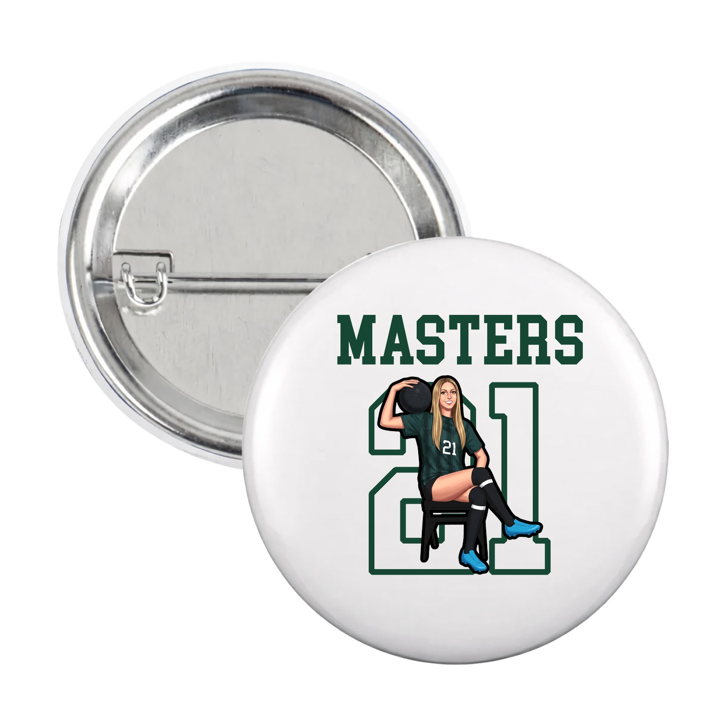Game Day Button — Shirsey in White