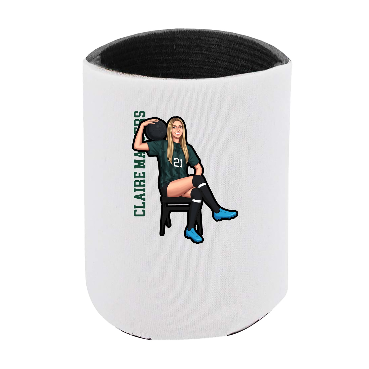 Can Holder — Name Vertical in White
