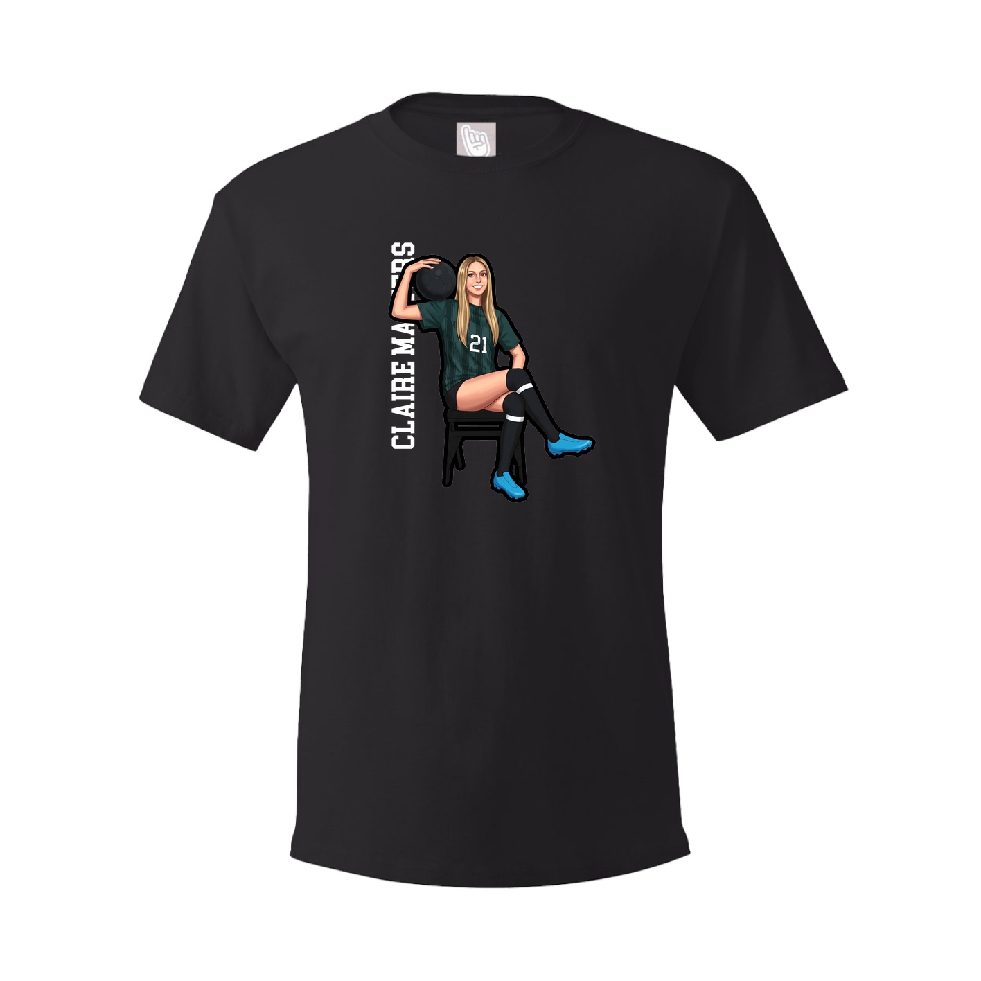 Tee — Name Vertical in Black