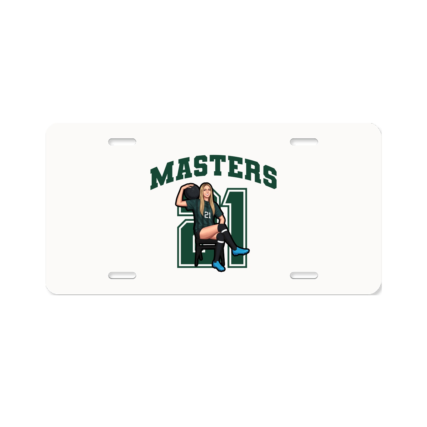 License Plate — Number in Classic