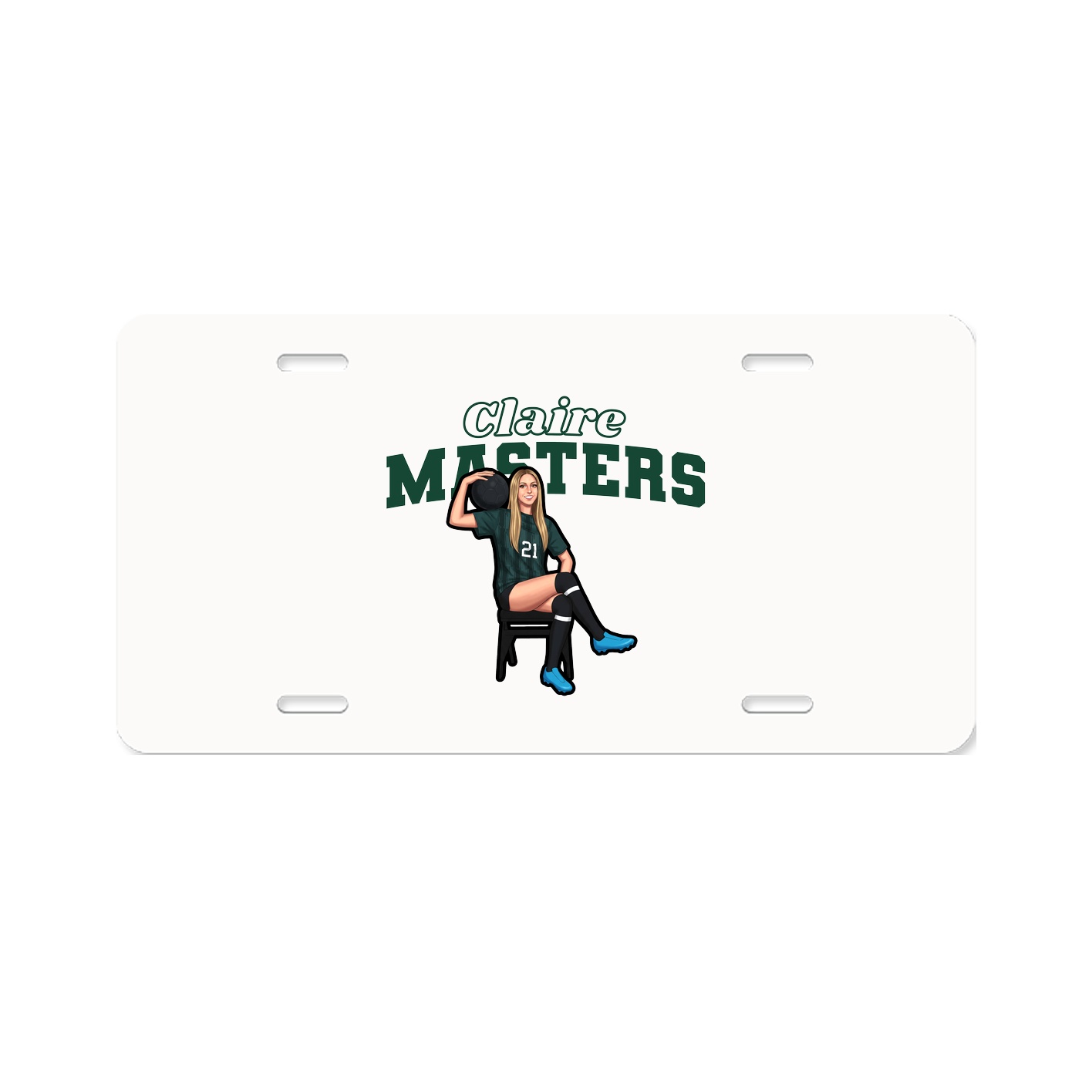 License Plate — Name Arch in Classic