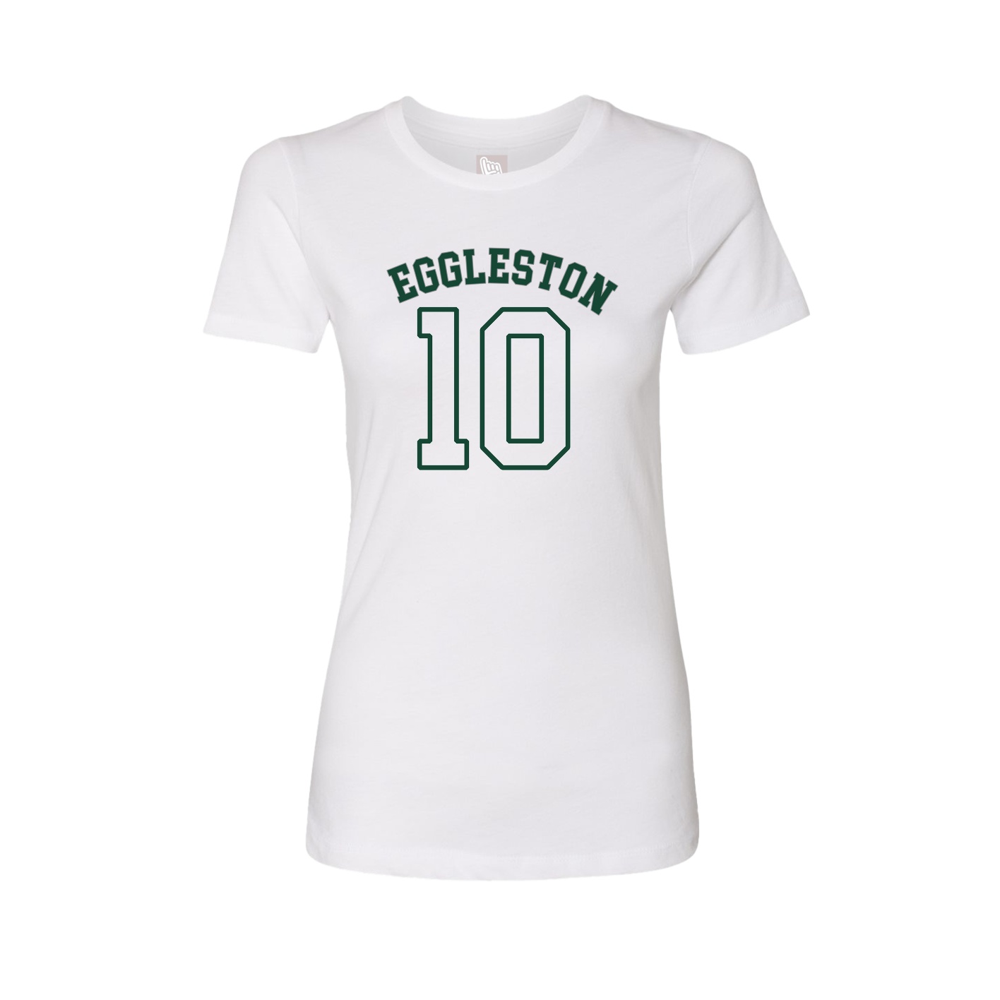 Fitted Women's Tee — Shirsey Arch in White