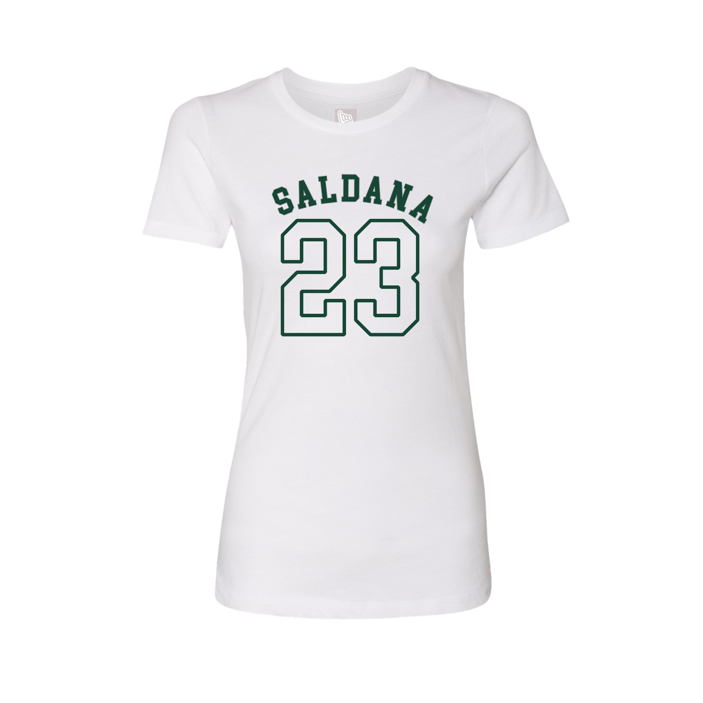 Fitted Women's Tee — Shirsey Arch in White