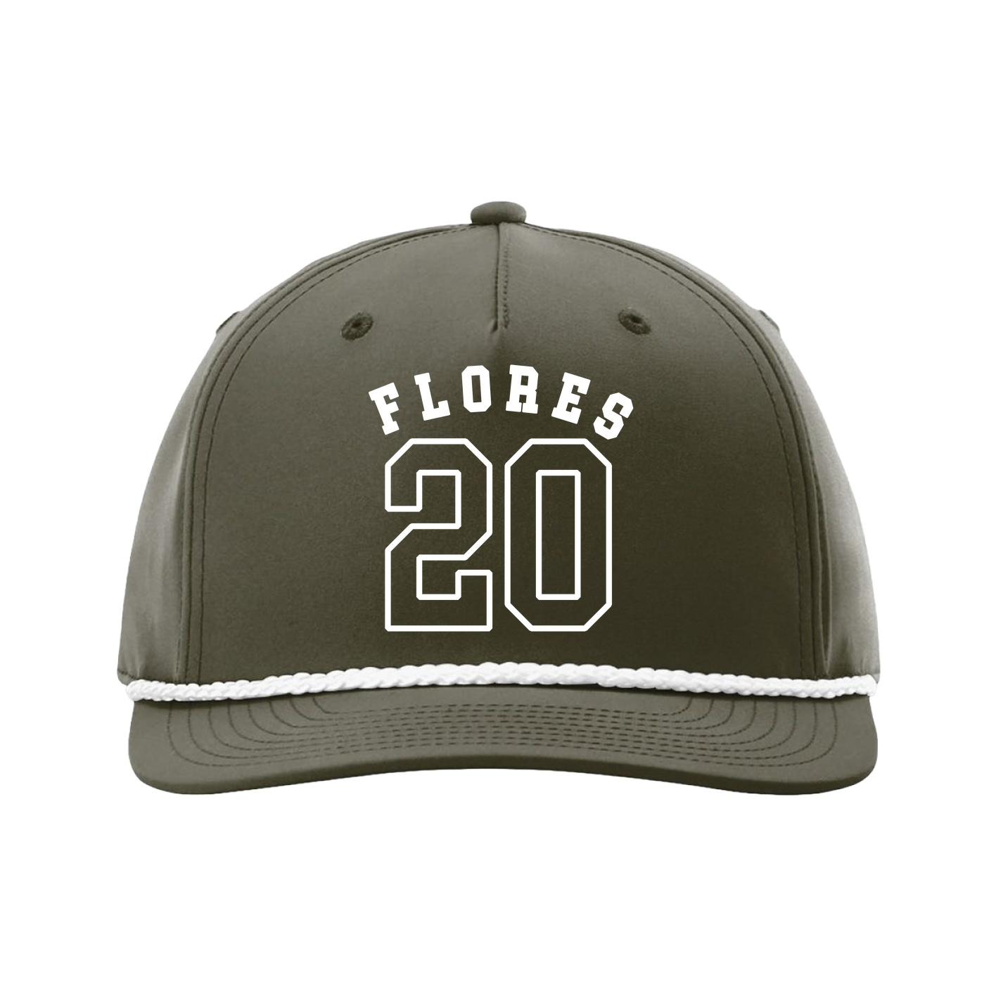 Five-Panel Classic Rope Cap — Shirsey Arch in Green