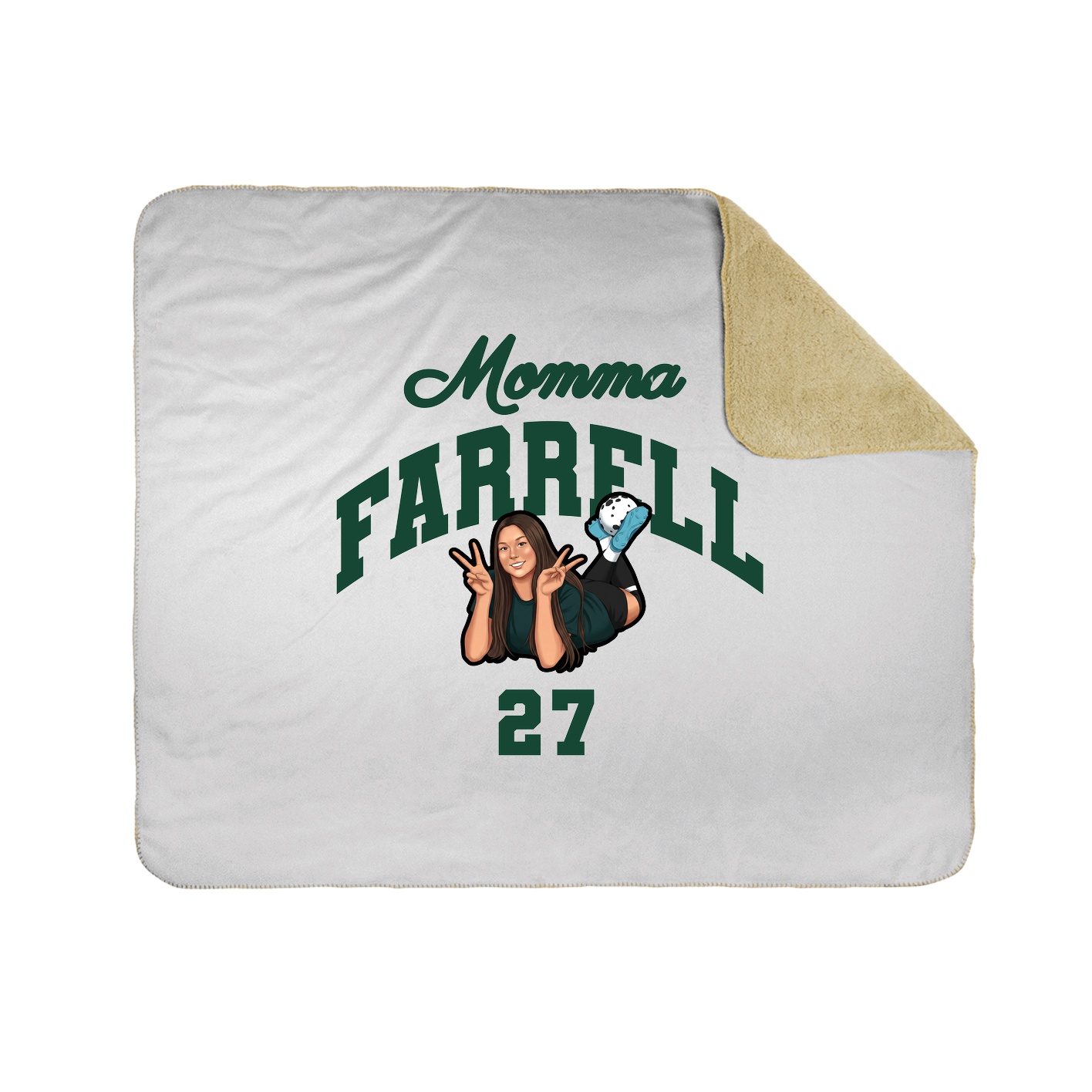 Throw Blanket — Mothers Day Arch in White