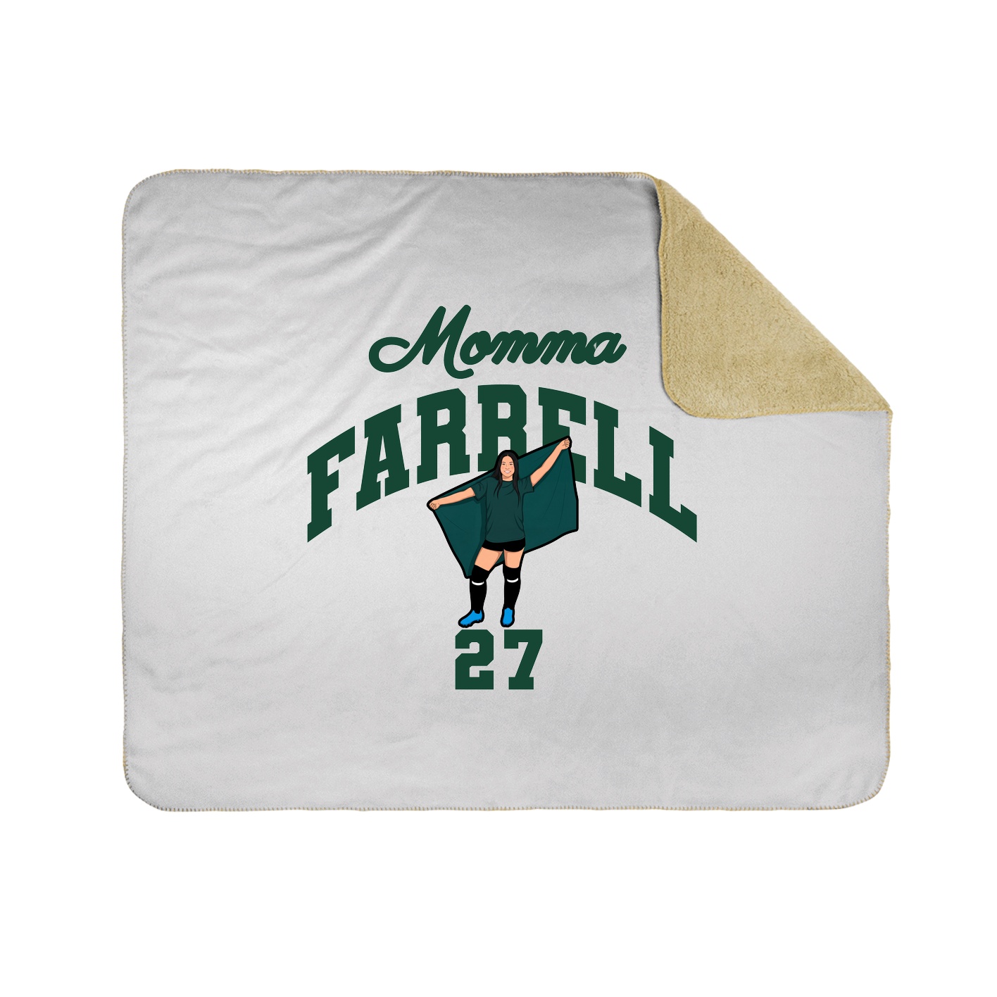 Throw Blanket — Mothers Day Arch in White