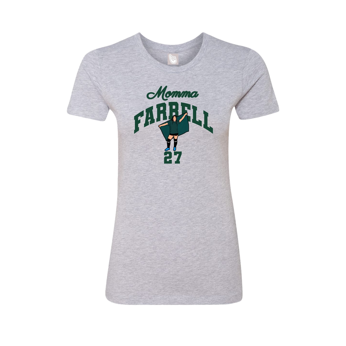 Womens Tee — Mothers Day Arch in Grey