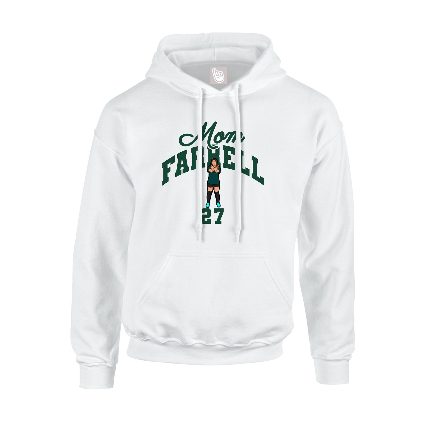 Youth Hoodie — Mothers Day Arch in White