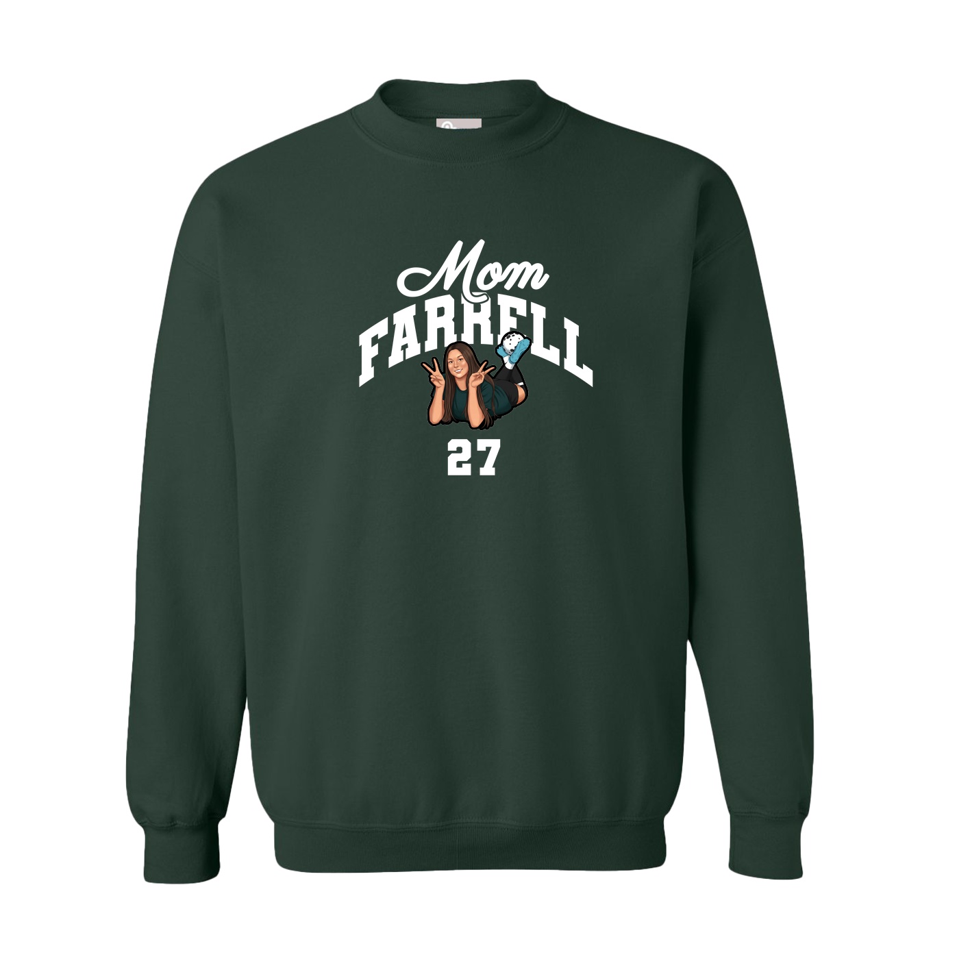 Fleece Crew — Mothers Day Arch in Green