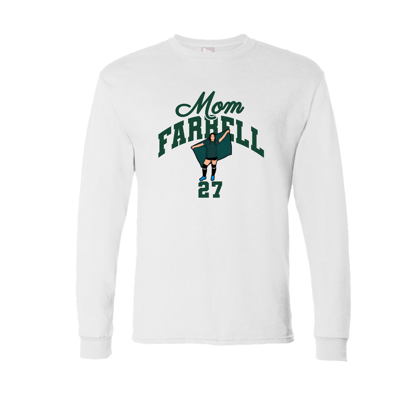 Long Sleeve Tee — Mothers Day Arch in White