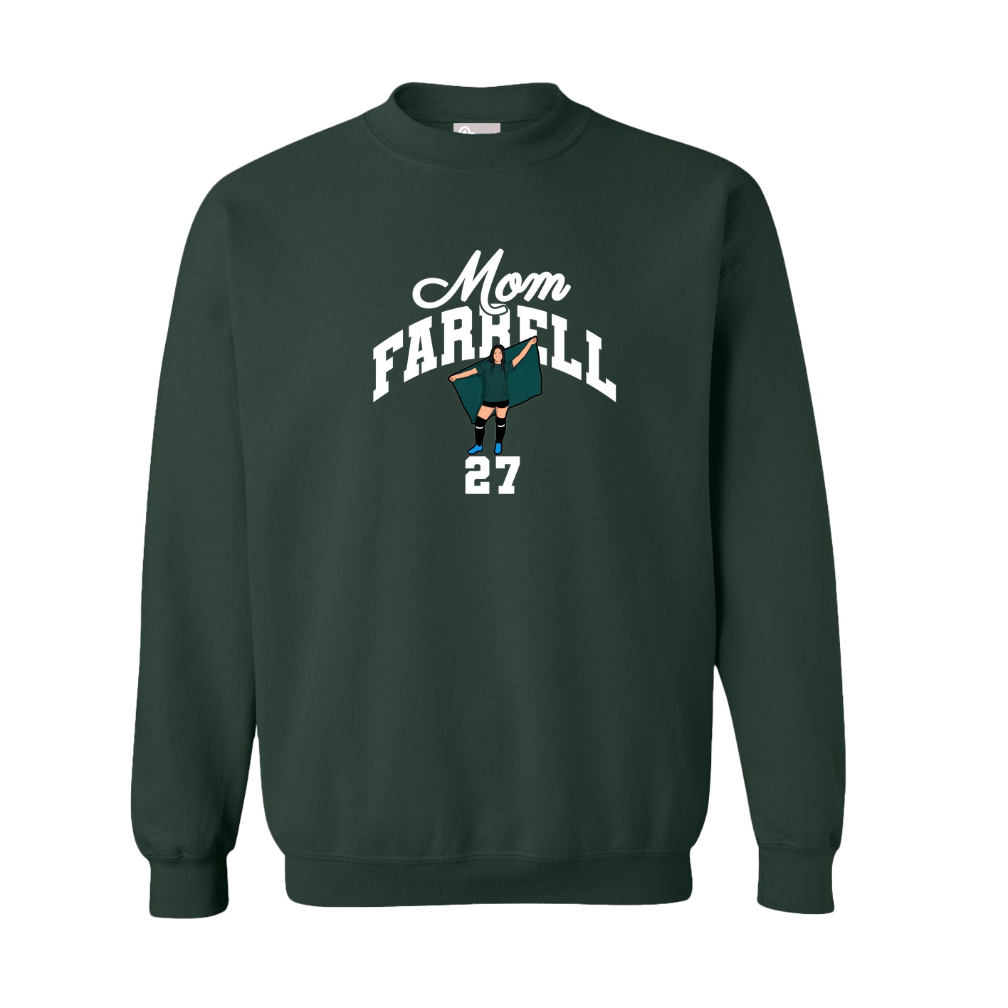 Fleece Crew — Mothers Day Arch in Green