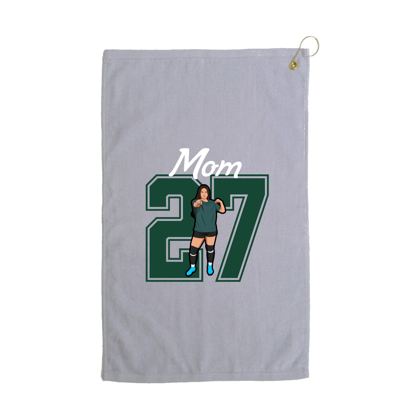 Golf Towel — Mothers Day Shirsey in Grey