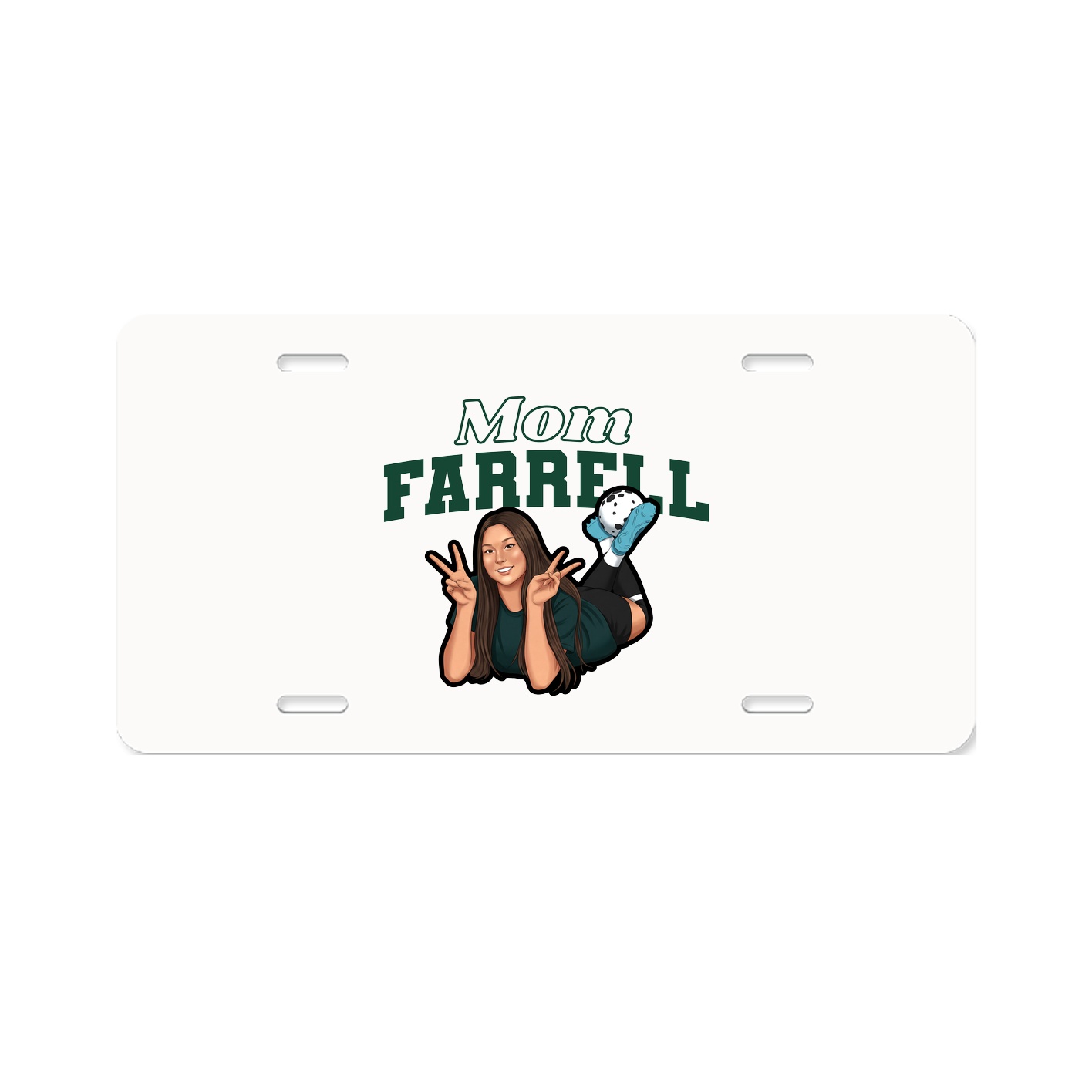 License Plate — Mothers Day Block in Classic