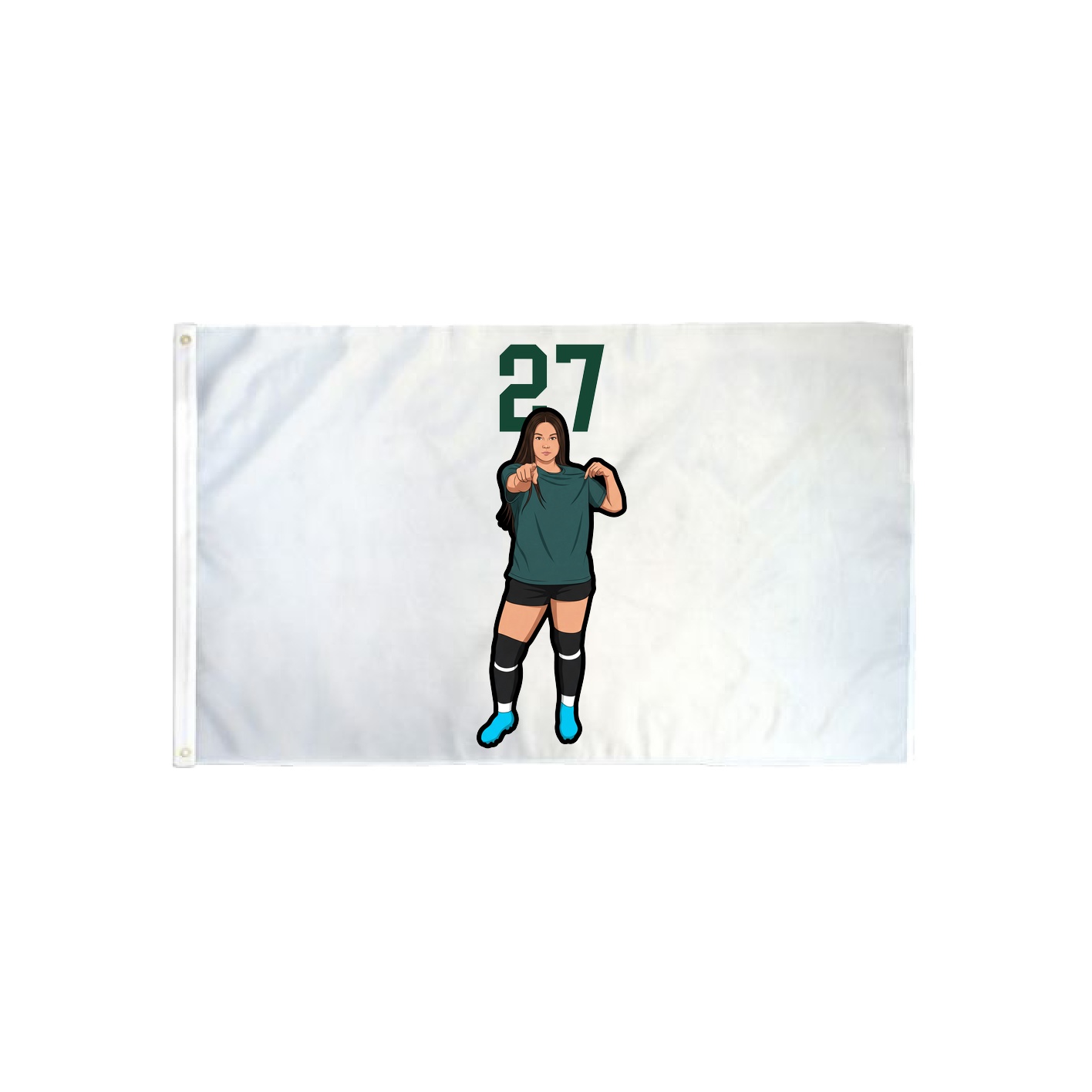 3x5 Flag — Number Top in Classic