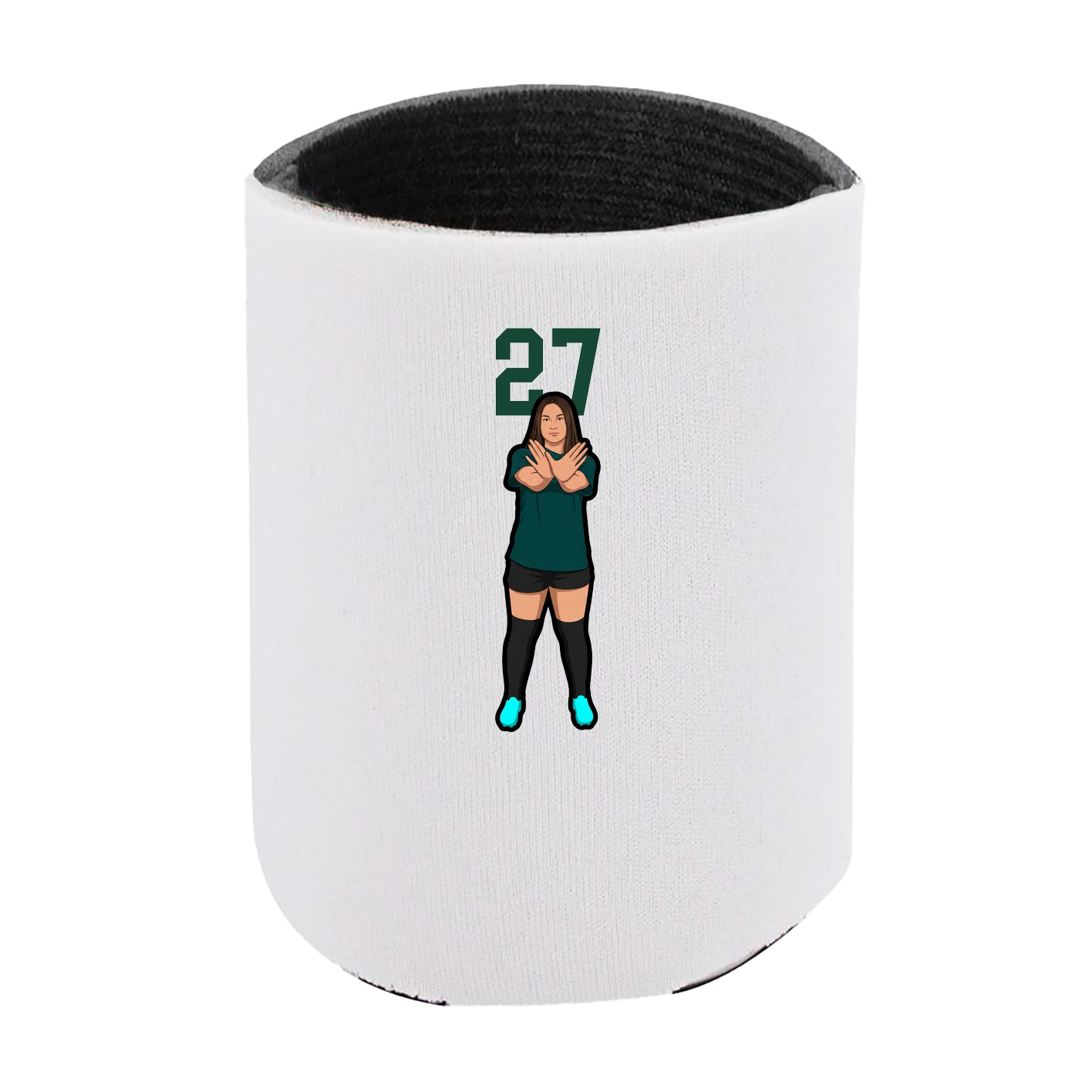 Can Holder — Number Top in White