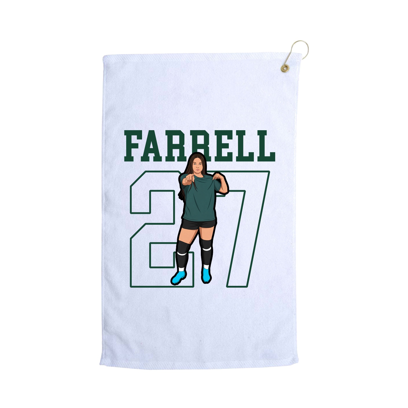 Golf Towel — Shirsey in White