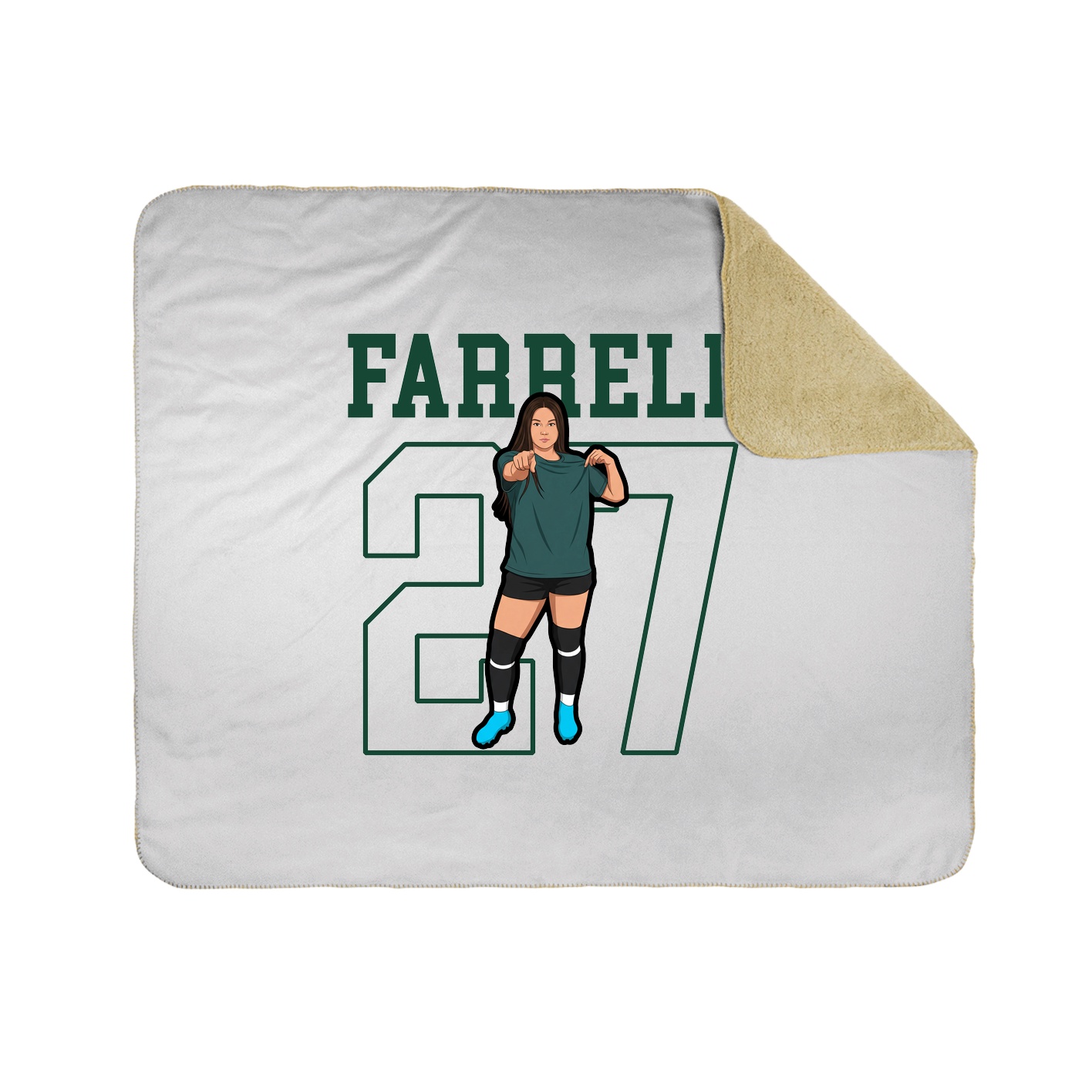 Throw Blanket — Shirsey in White