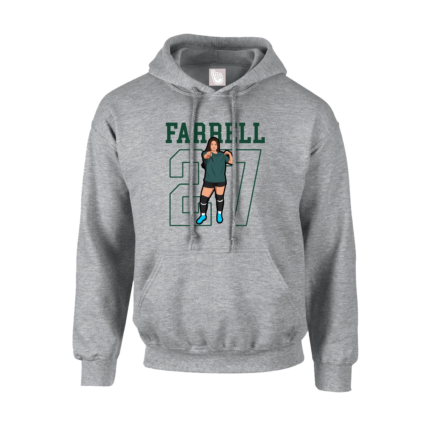 Hoodie — Shirsey in Grey