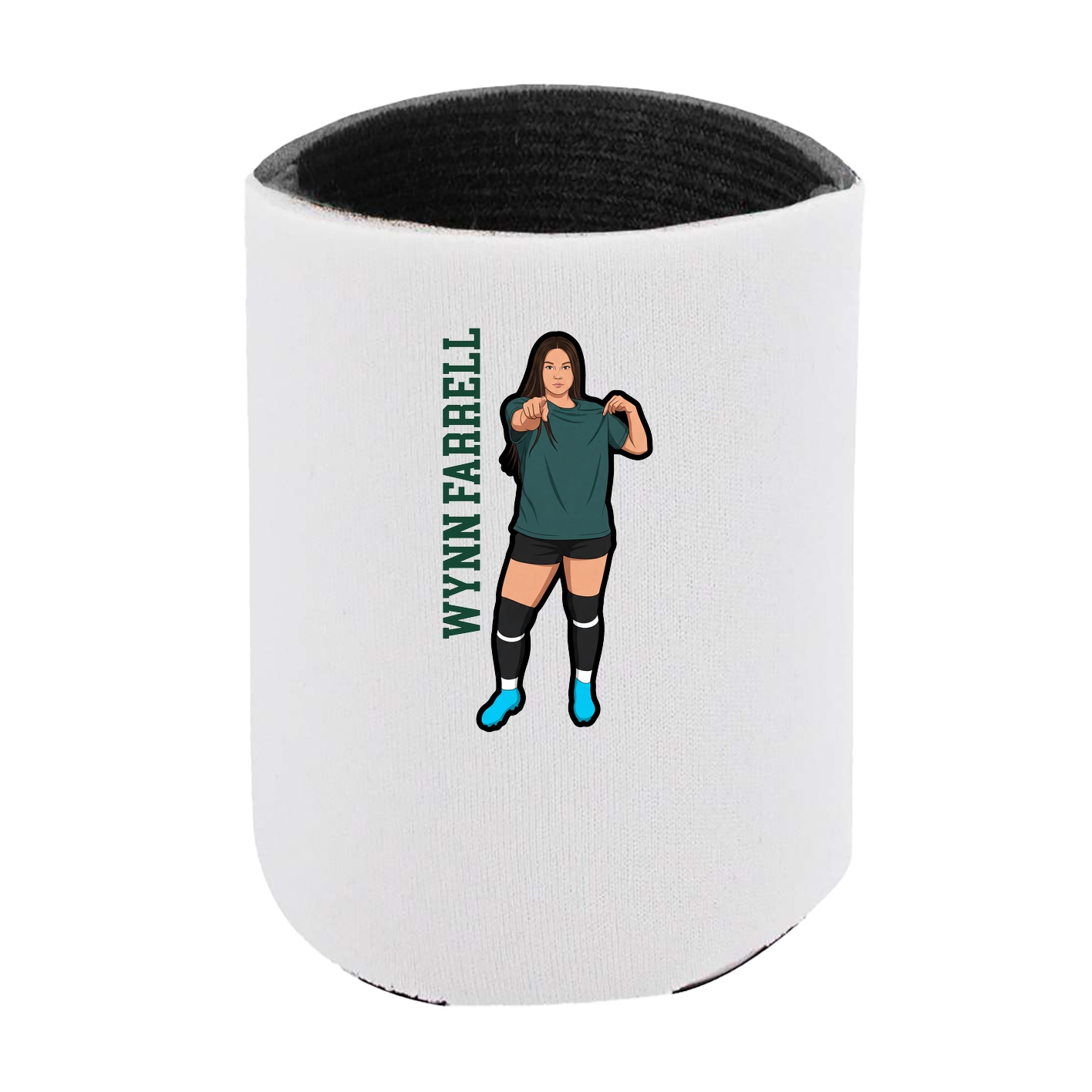 Can Holder — Name Vertical in White