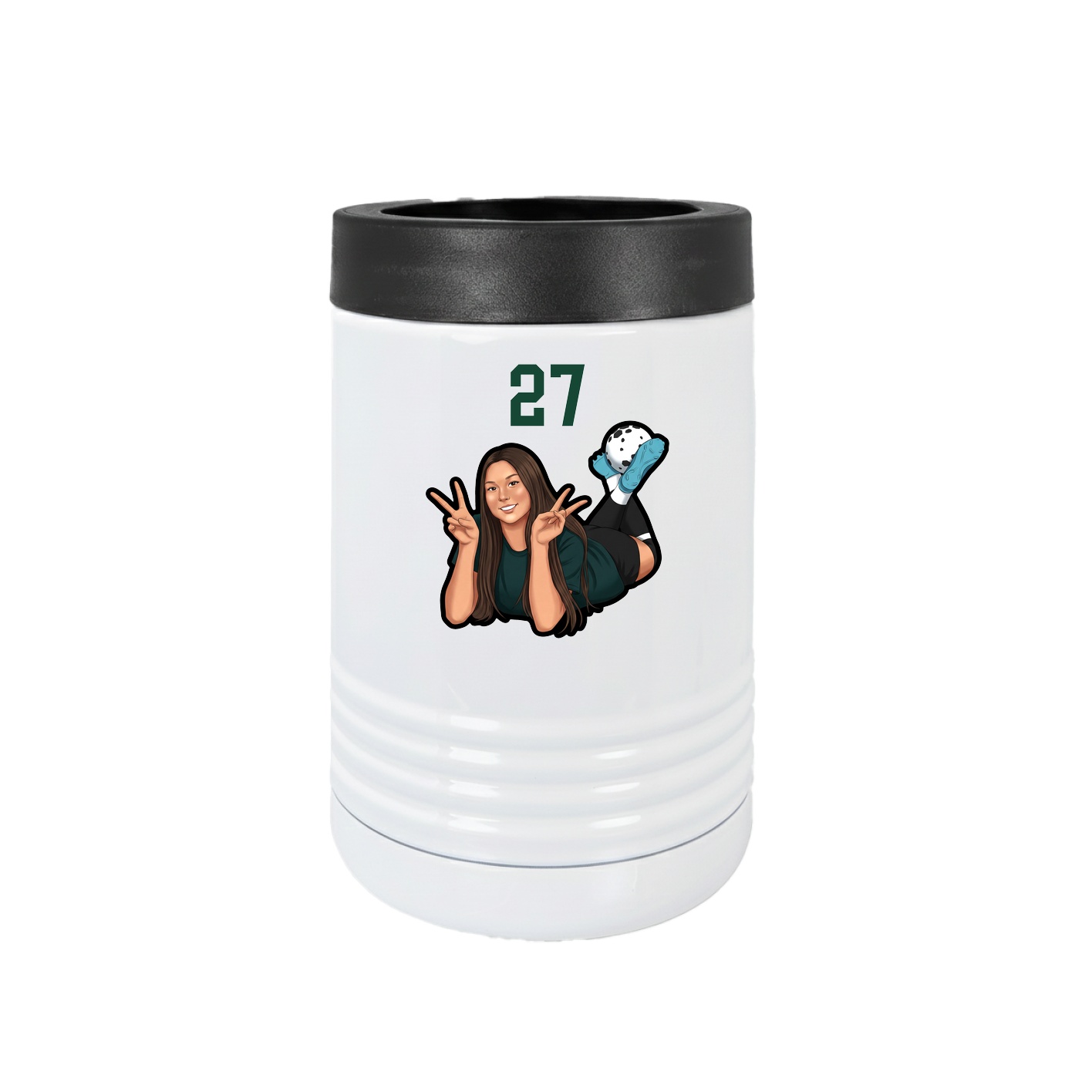 Beverage Holder — Number Top in White