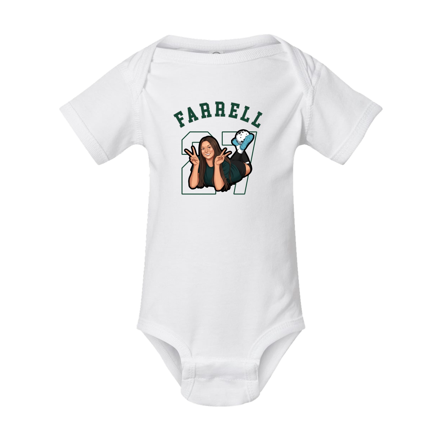 Baby Onesie — Shirsey Arch in White