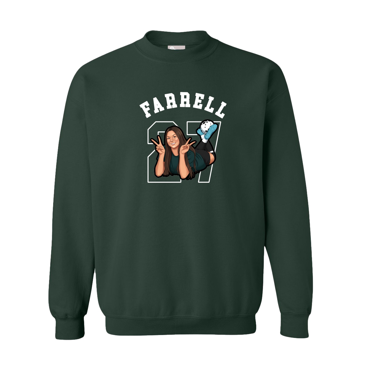 Fleece Crew — Shirsey Arch in Green