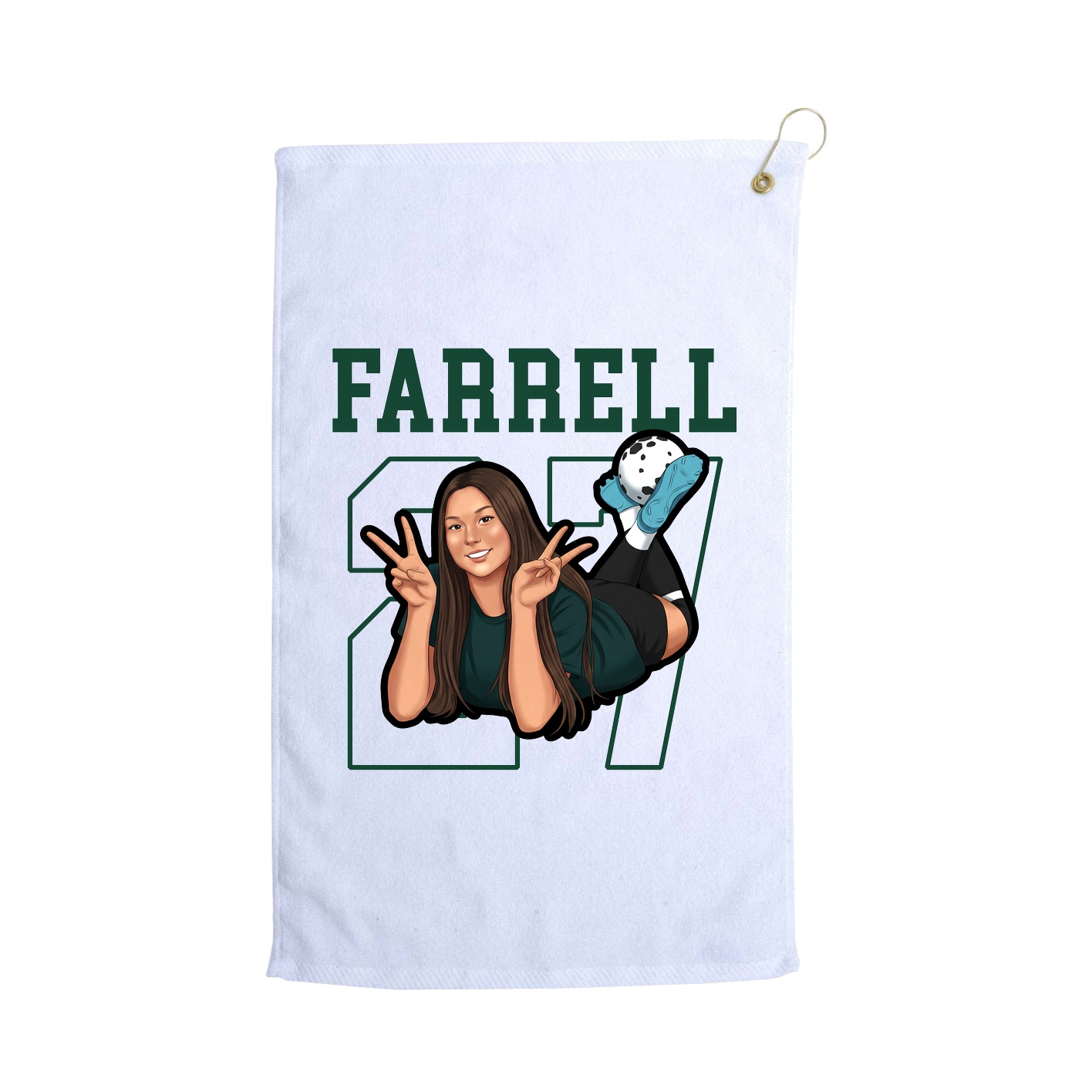 Golf Towel — Shirsey in White