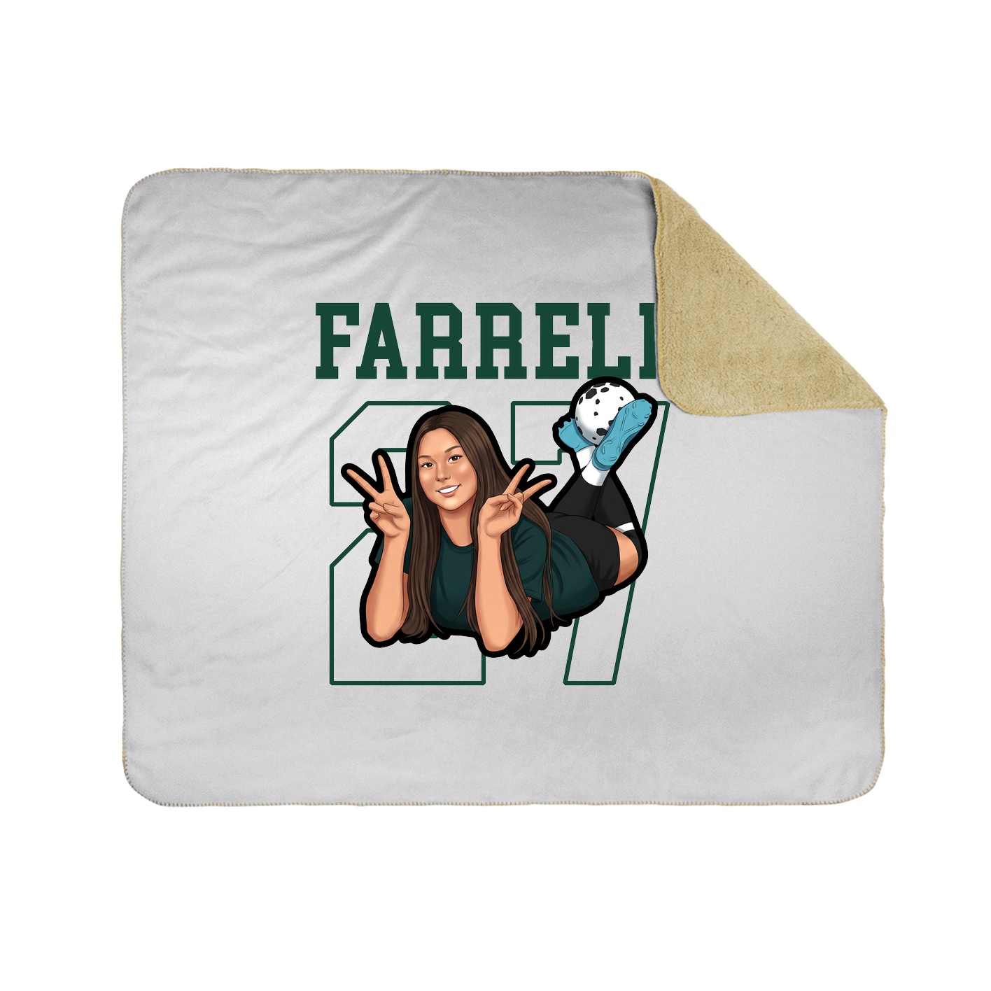 Throw Blanket — Shirsey in White