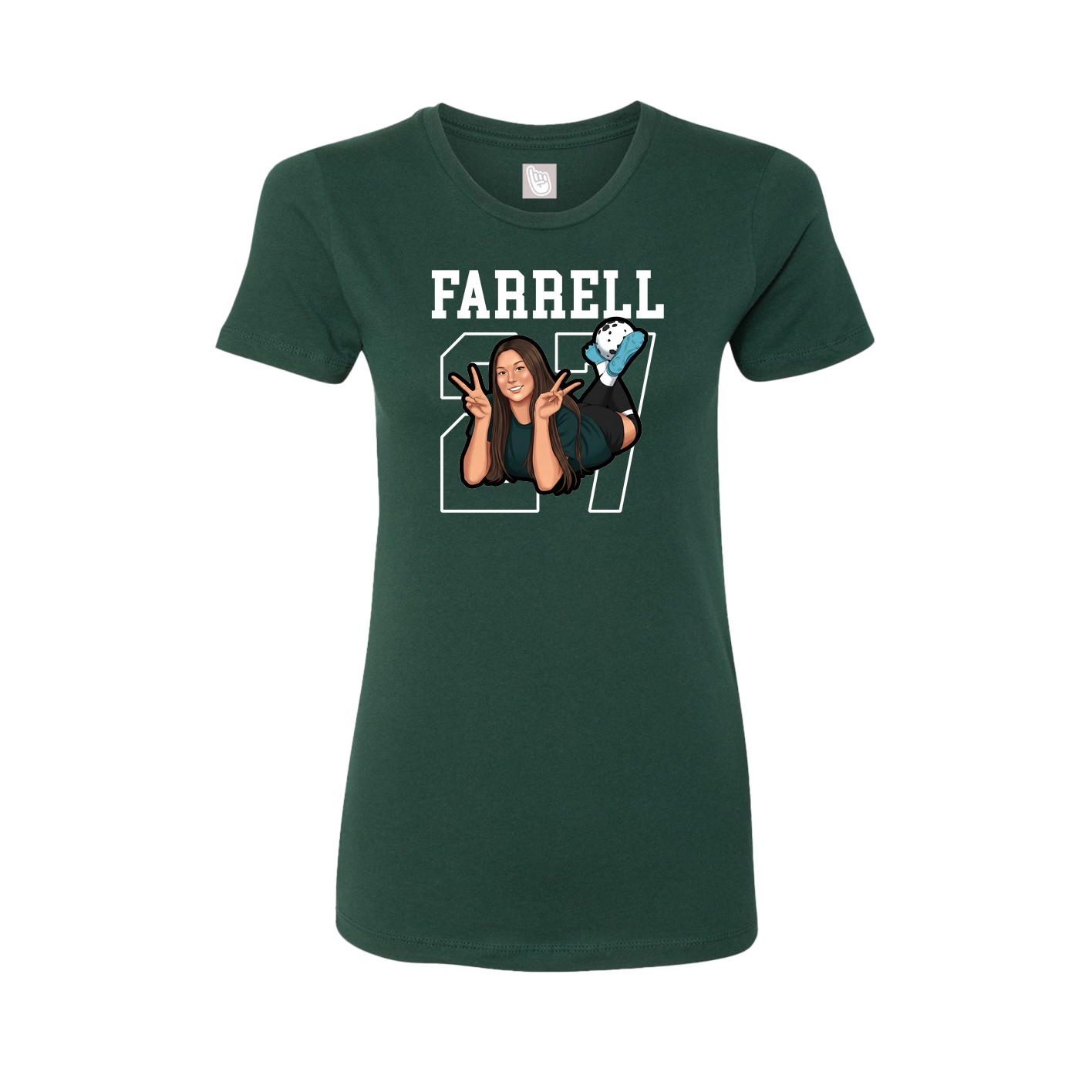 Fitted Women's Tee — Shirsey in Green