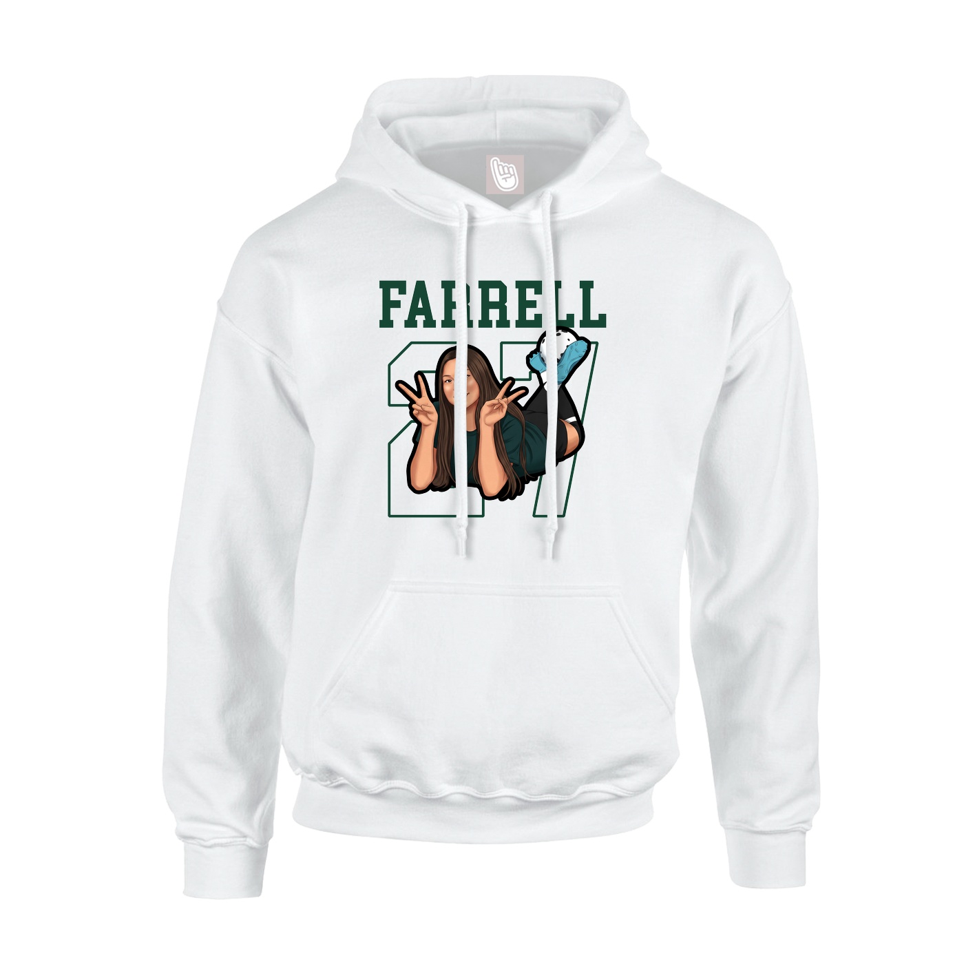 Youth Hoodie — Shirsey in White