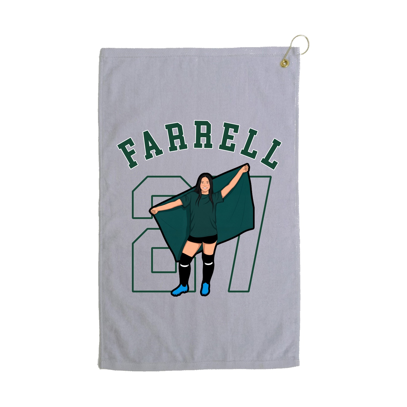 Golf Towel — Shirsey Arch in Grey
