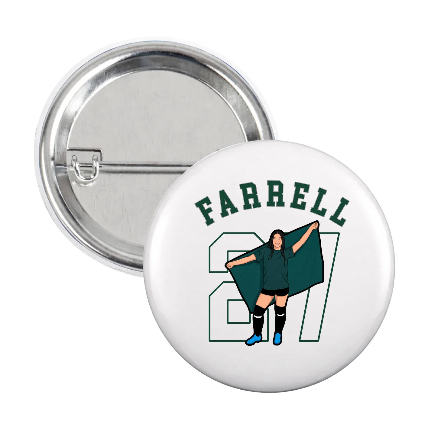 Game Day Button — Shirsey Arch in White
