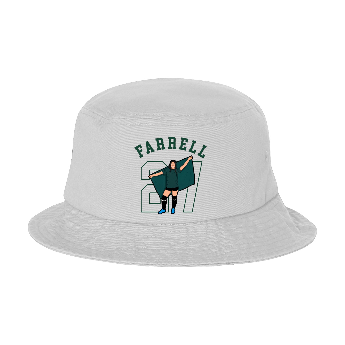 Bucket Cap — Shirsey Arch in White