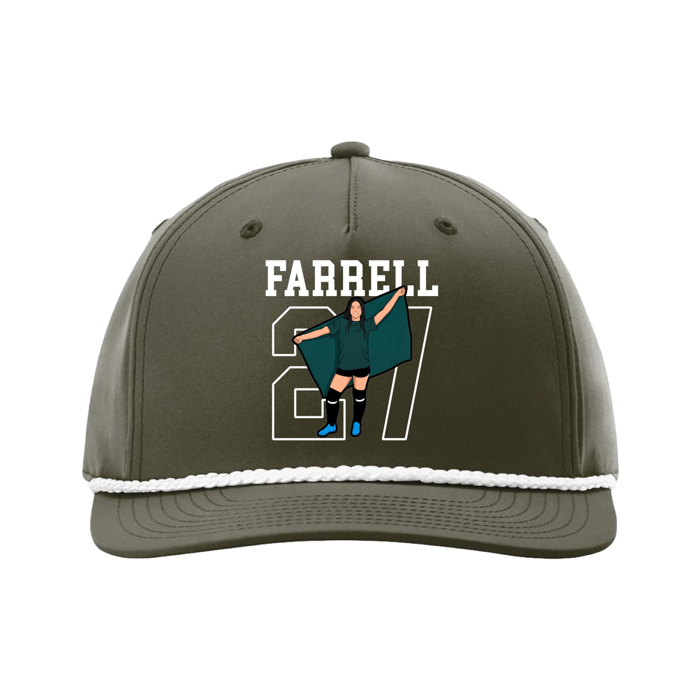 Five-Panel Classic Rope Cap — Shirsey in Green