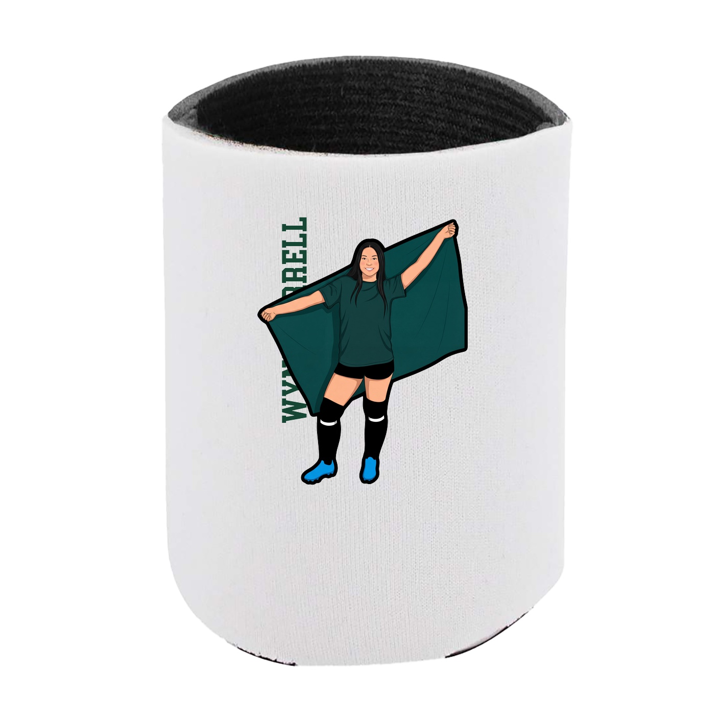 Can Holder — Name Vertical in White