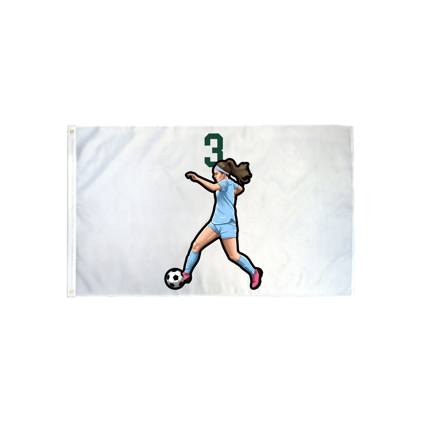 3x5 Flag — Number Top in Classic