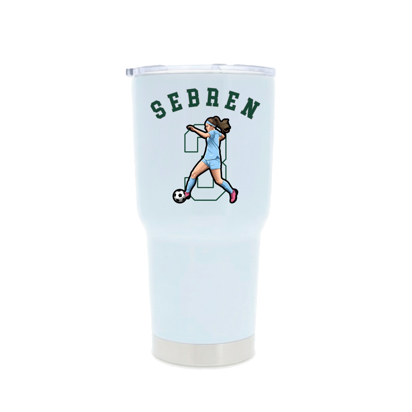 30oz Stainless Steel Tumbler — Shirsey Arch in White