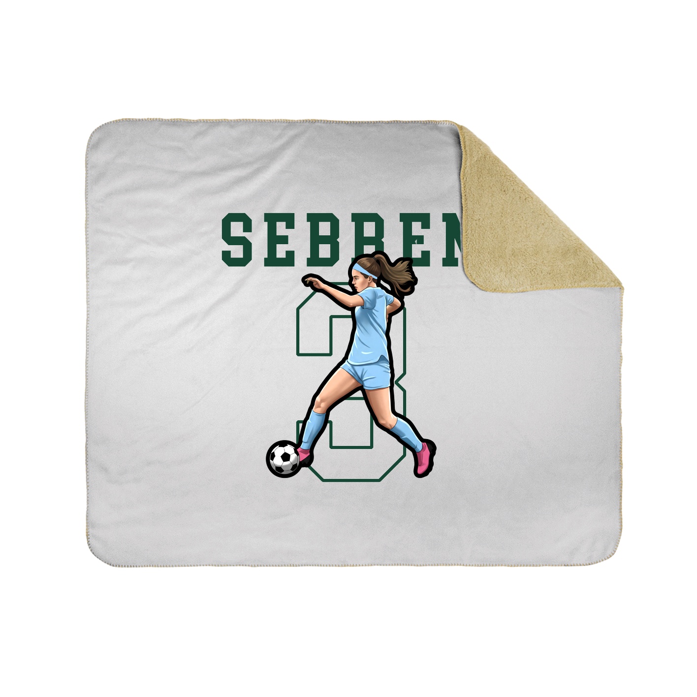 Throw Blanket — Shirsey in White