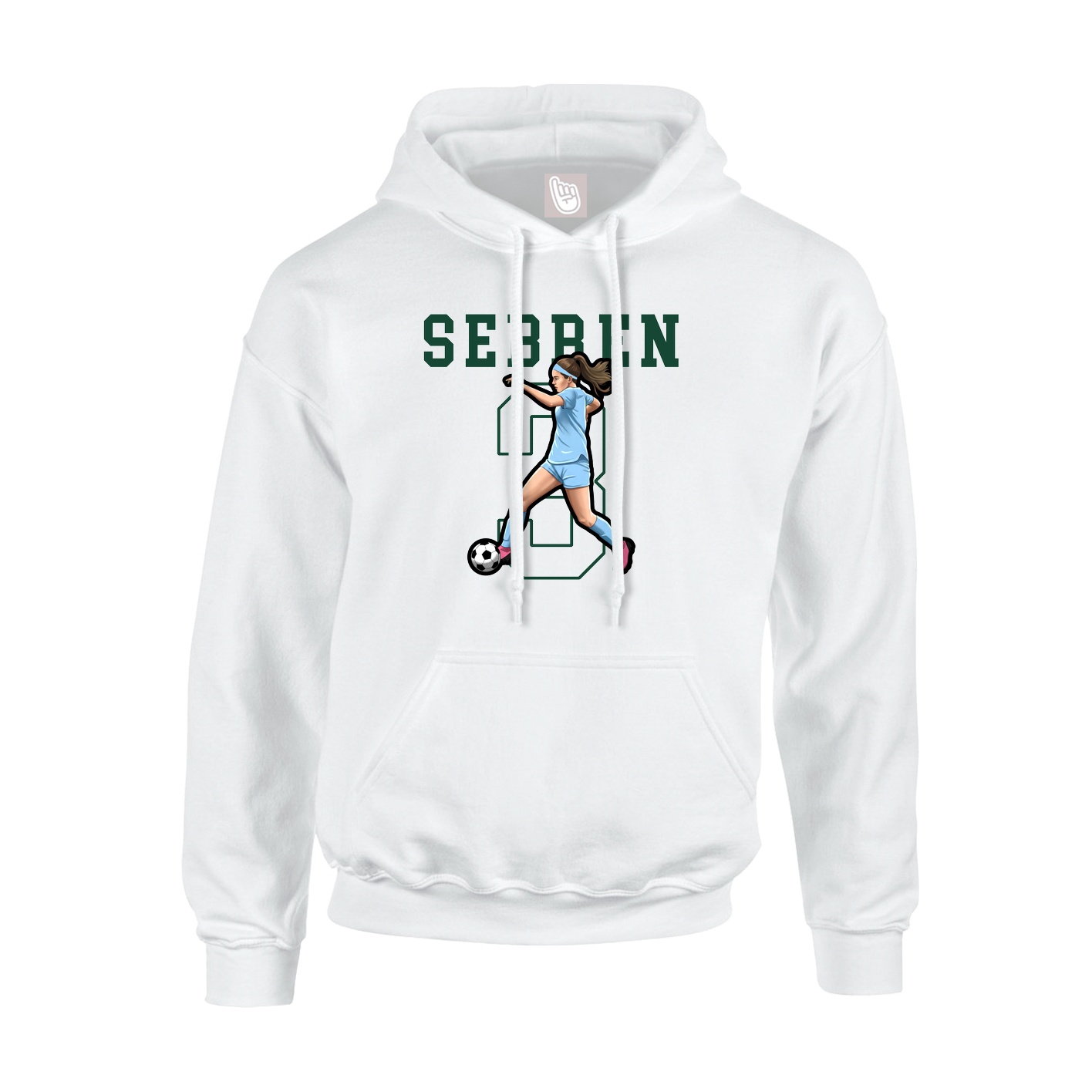 Hoodie — Shirsey in White