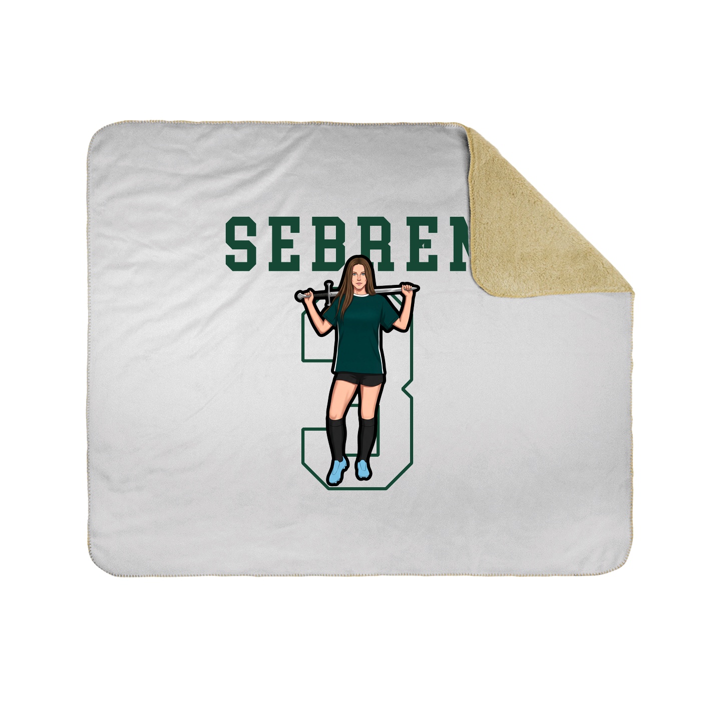 Throw Blanket — Shirsey in White