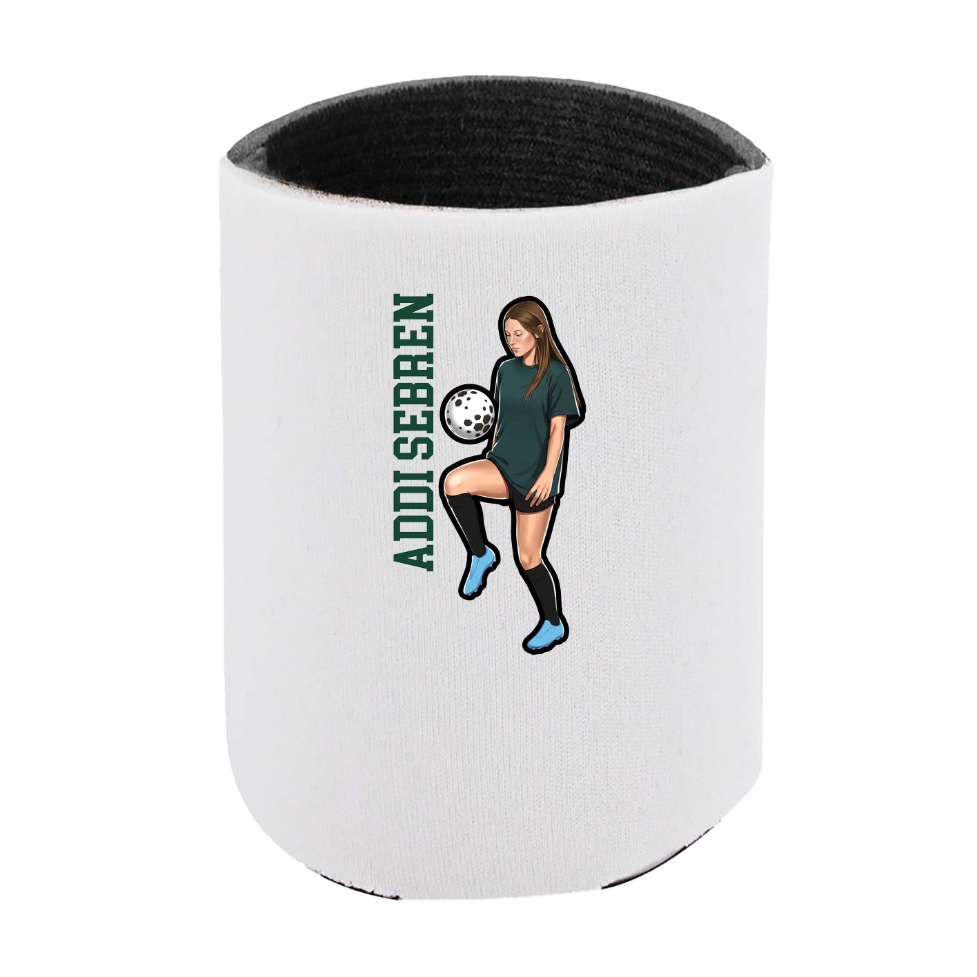 Can Holder — Name Vertical in White