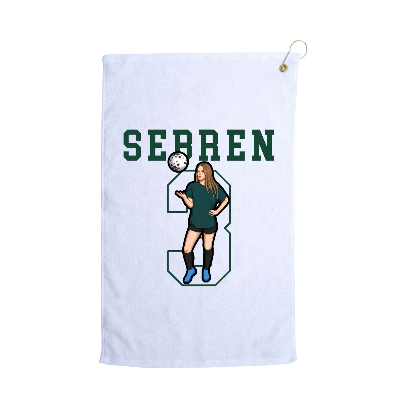 Golf Towel — Shirsey in White