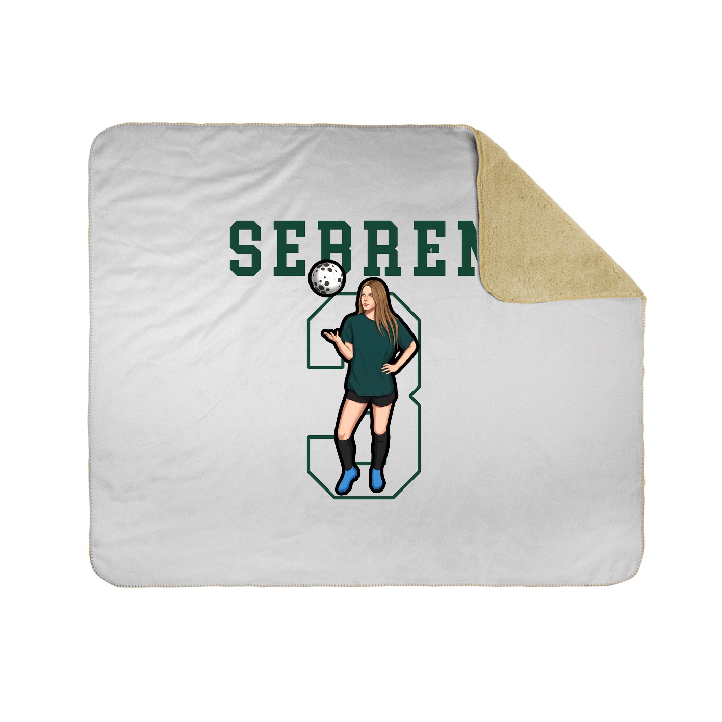 50x60 Sherpa Lined Throw Blanket