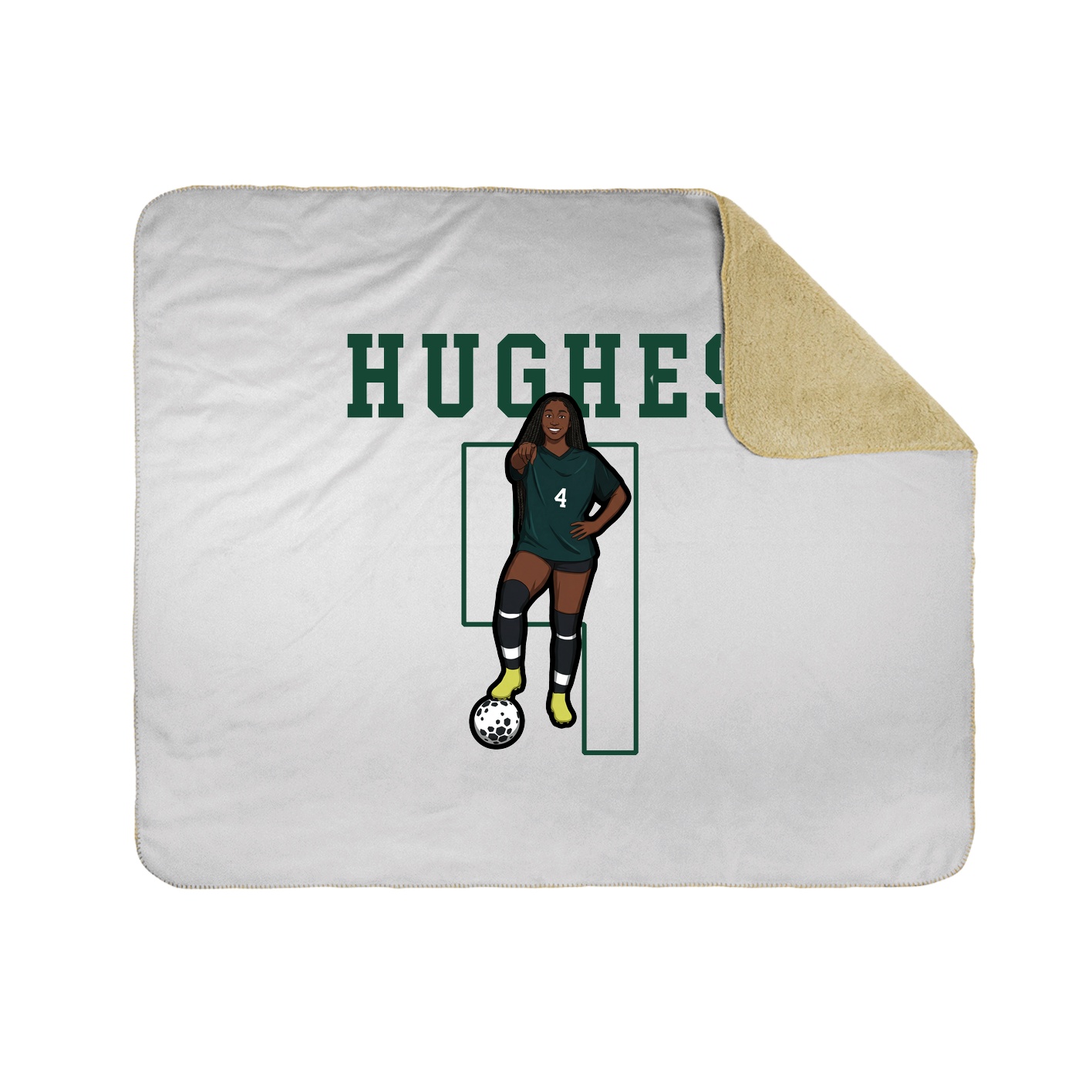 Throw Blanket — Shirsey in White